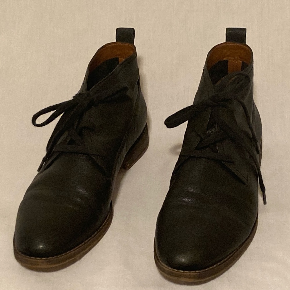 FRANCO SARTO - Leather Lace Booties - Ankle Boots - Classic Bootie